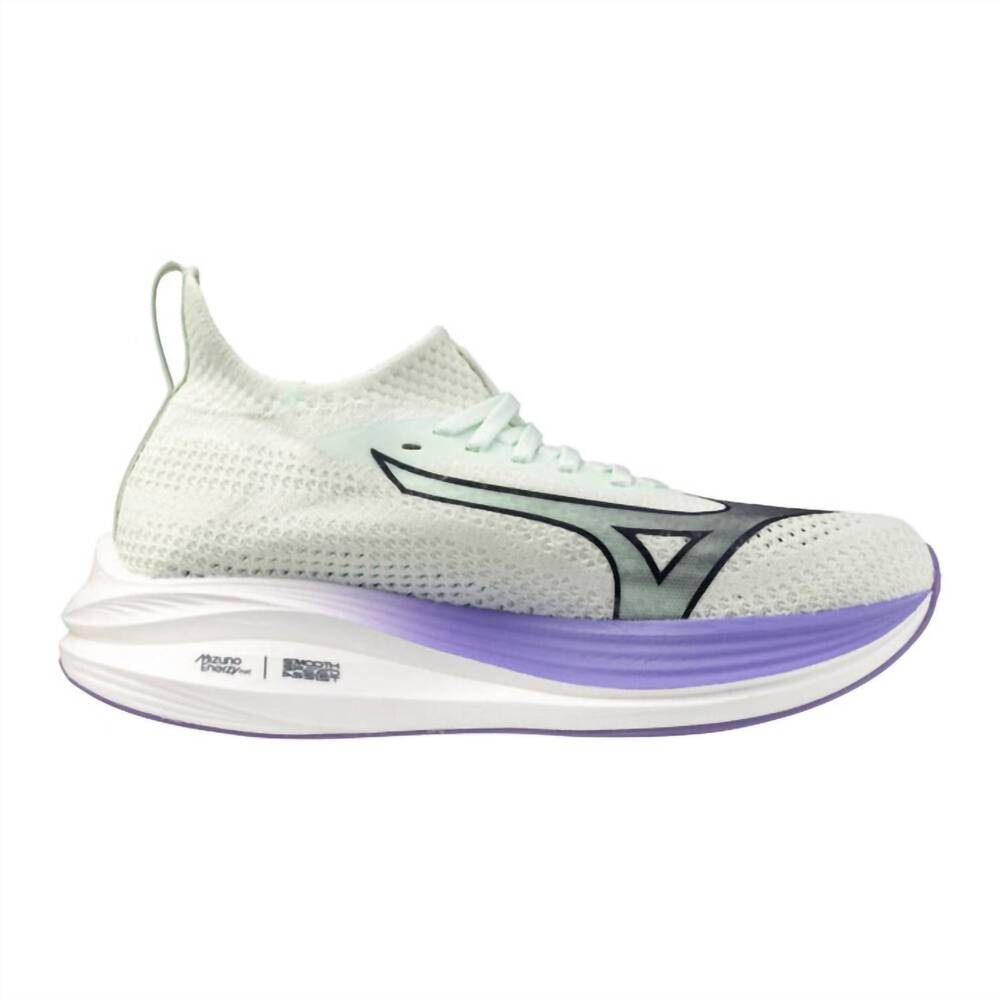 NEW MIZUNO women's neo zen running shoes in mint/india ink
